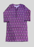 Salimas Stitched Lawn Suit – Purple Floral Spring Wear Women 2pcs