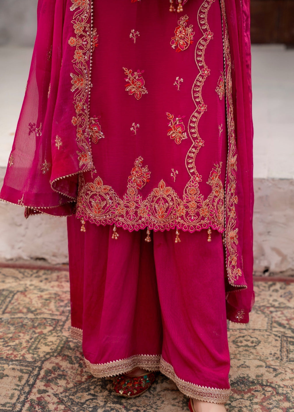 Kanwal Zainab Hot Pink Women 3pcs
