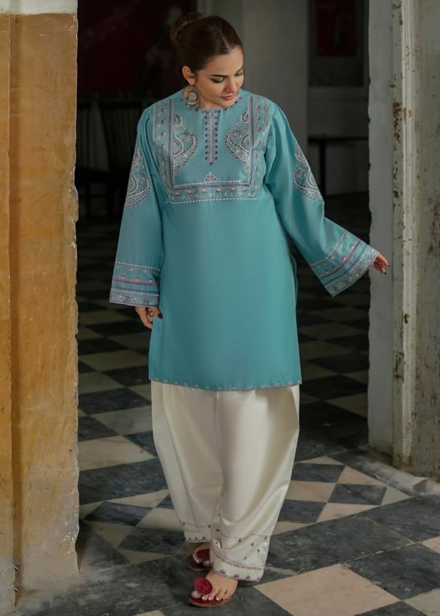 Anabya Garments SKYSET Women 2pcs