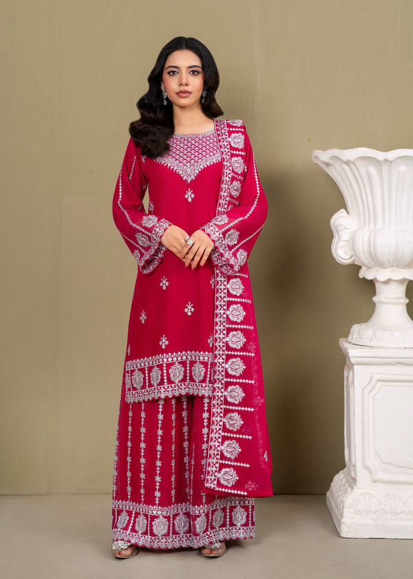 Four Season Boutique MAYA PLAZZO HOTPINK Women 3pcs