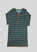 Salimas Green Geometric Floral Lawn Cotton Suit for Ladies Women 2pcs