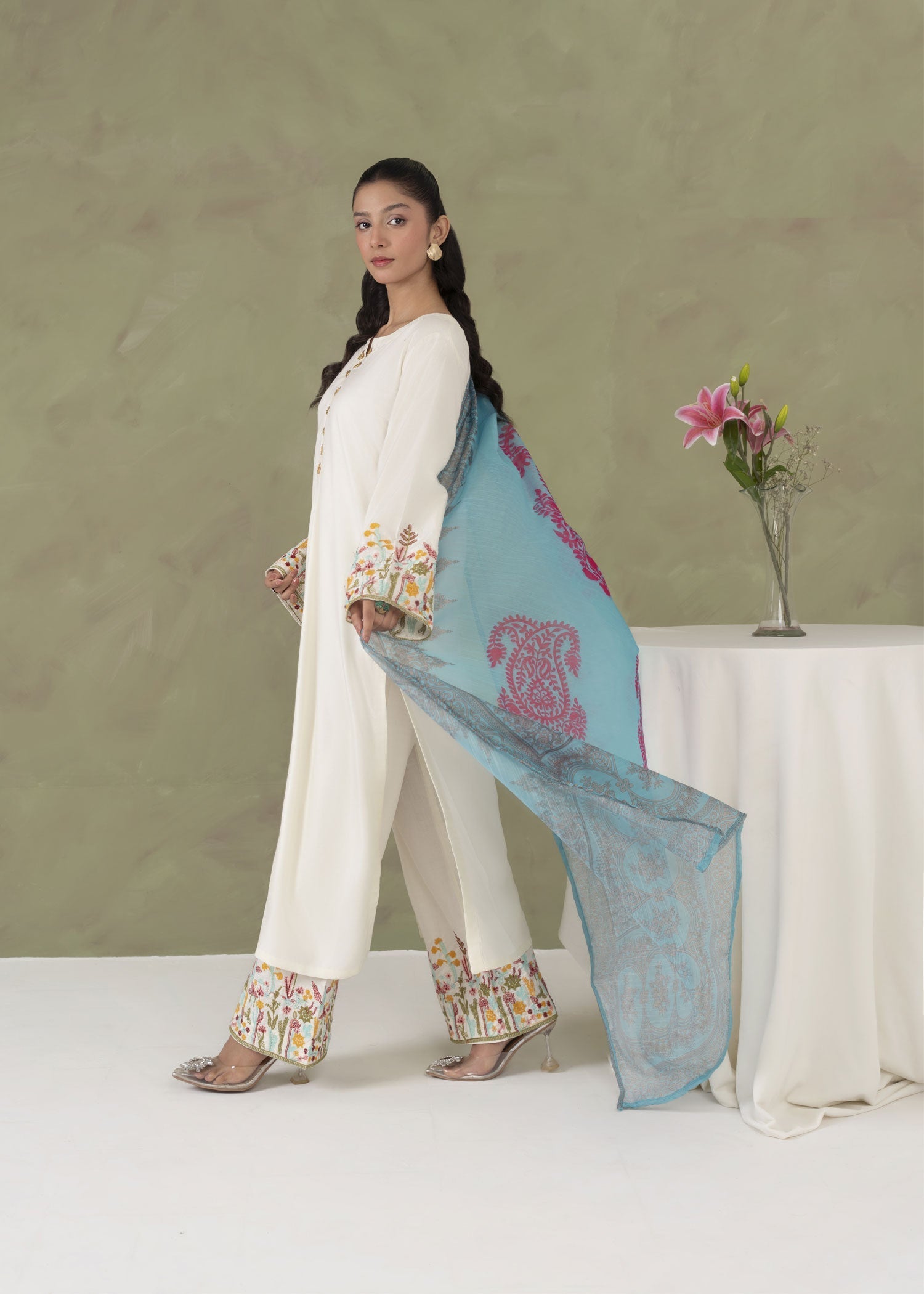 Stylish Collection KASTOOR EMBROIDERED Women 3pcs