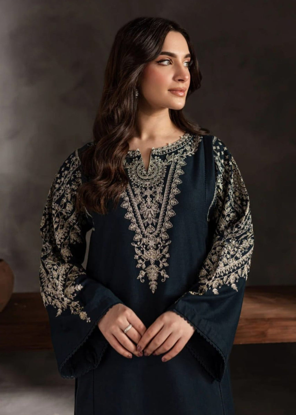 Zeenat & Zoha Navy Blend Women 2pcs