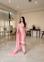 Suits By Sadia Rose pink Women 3pcs