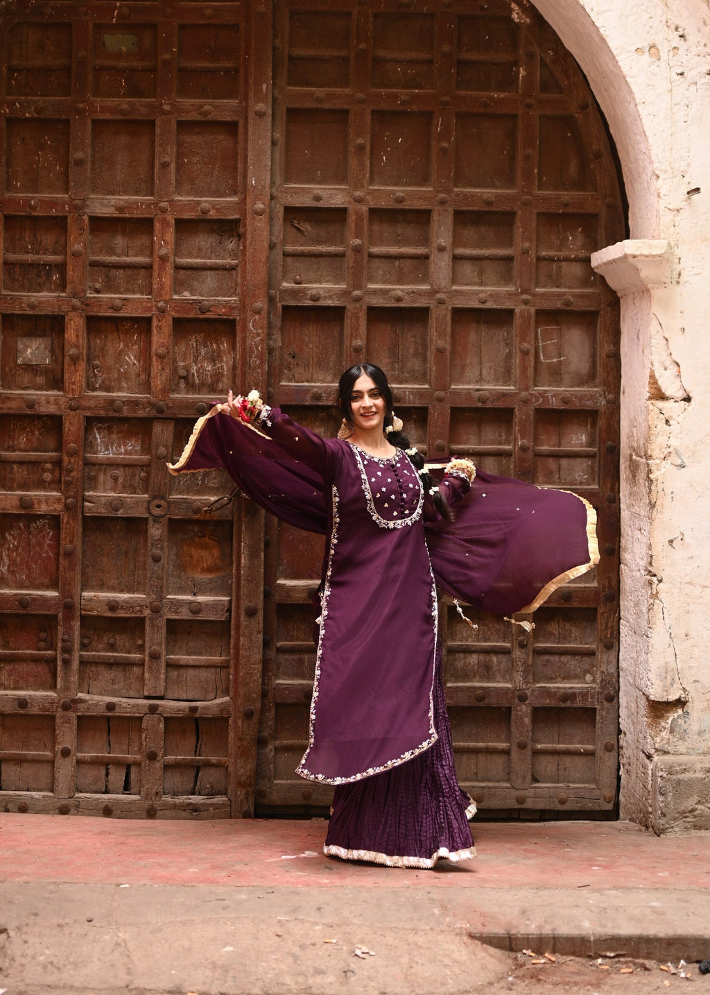 Suits By Sadia Crush purple style Women 3pcs