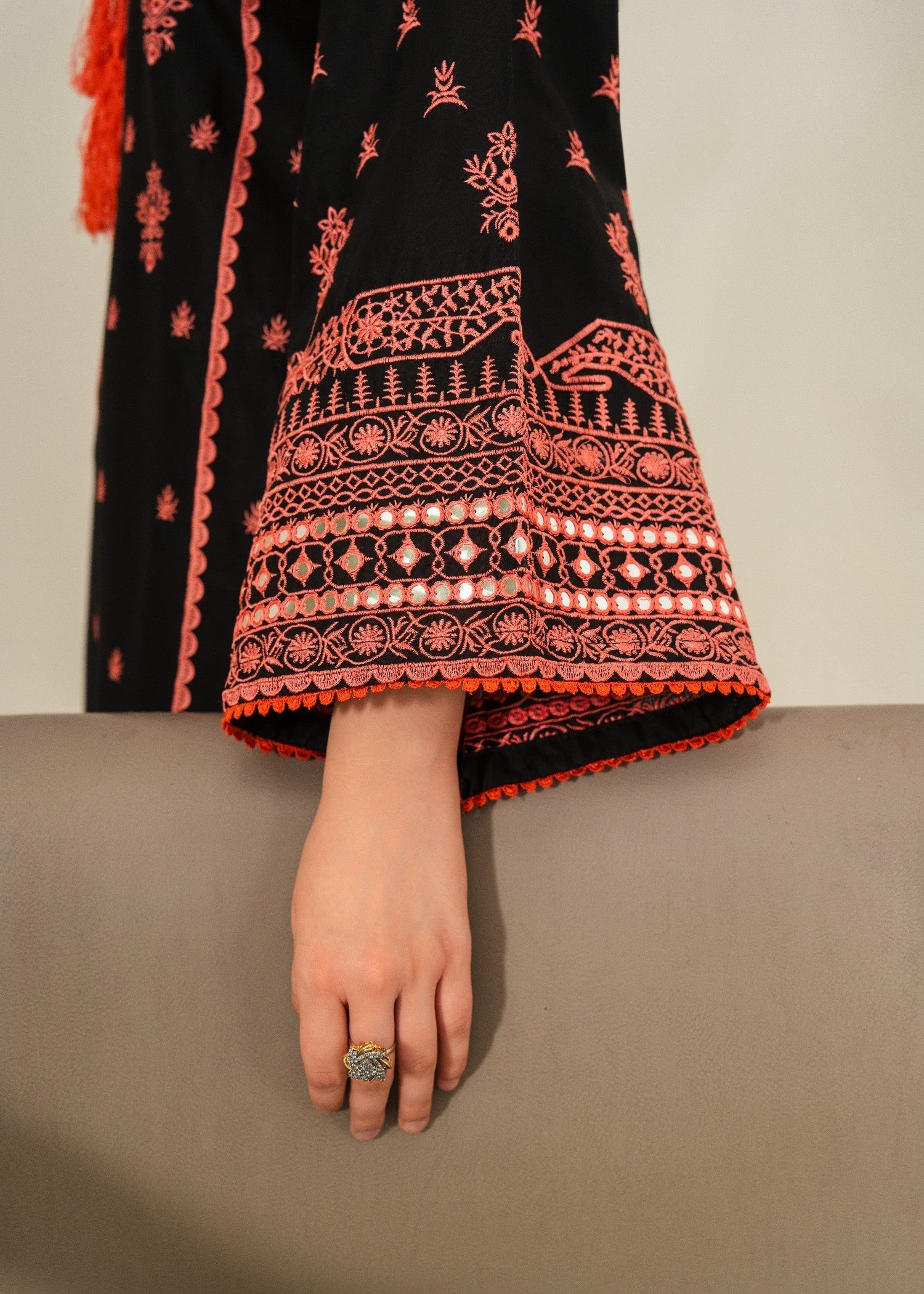 Chaudhary Arts Ajal Lawn Embroidered dress Women 2pcs