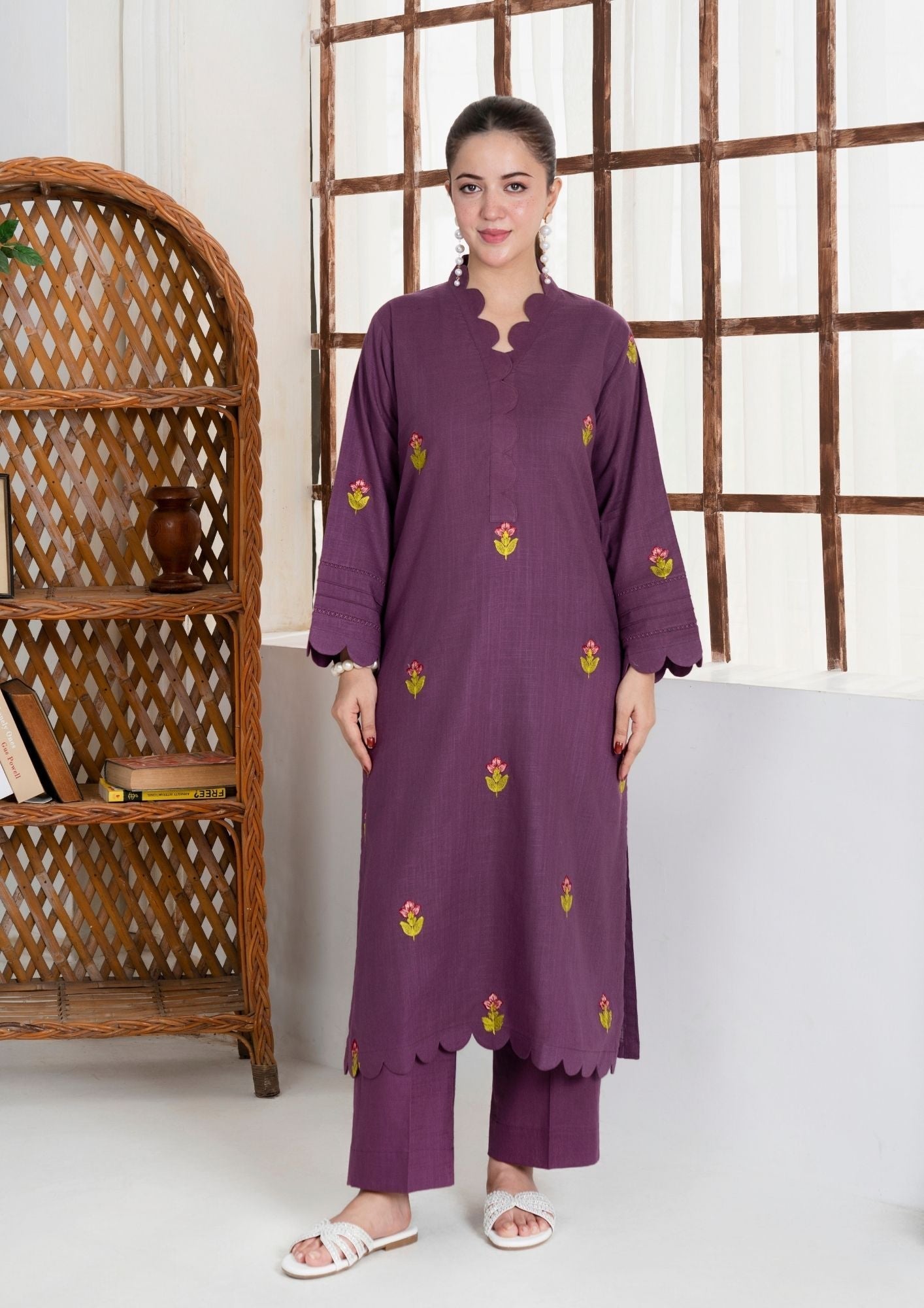 Yolo Pret Embroidered Khaddar AML W25 0008 Women 2pcs