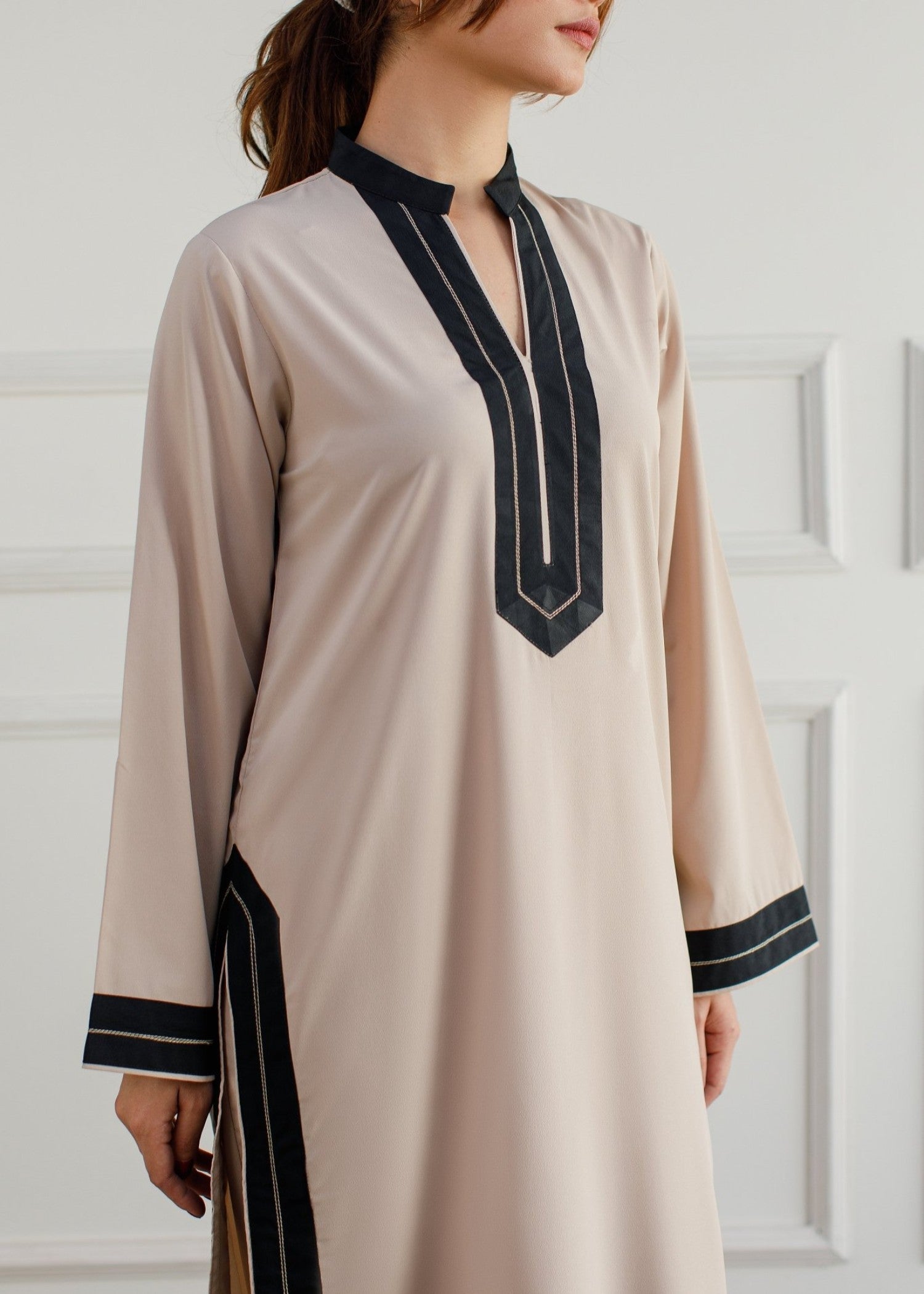 Peach Republic Beige Suit Women 2pcs