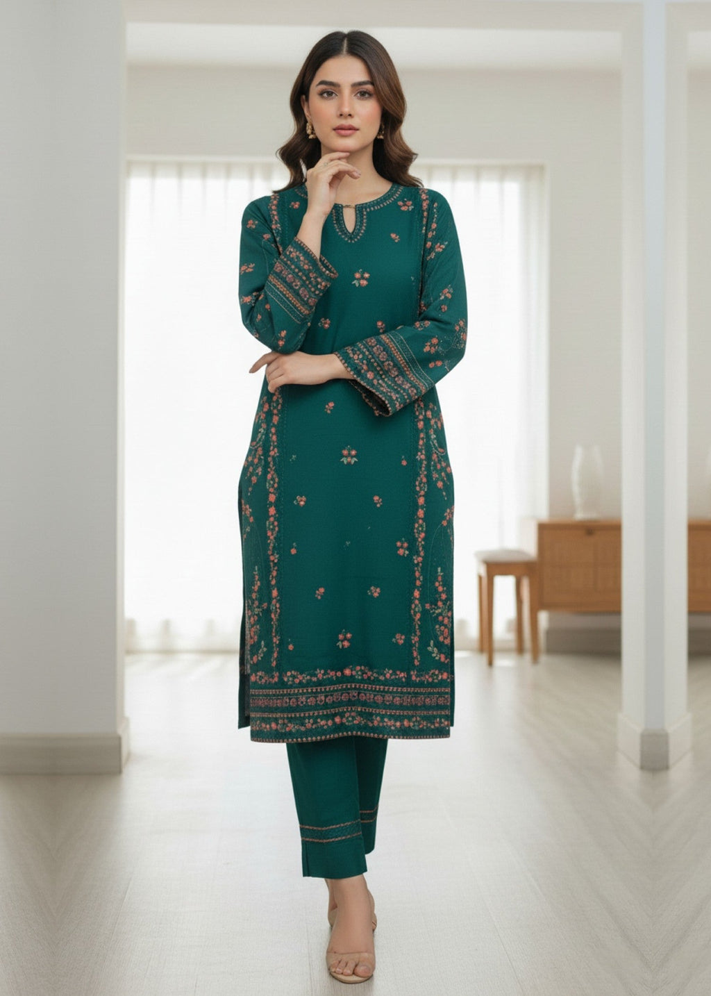 Zuri SABIHA KH 07 GREEN Women 3pcs