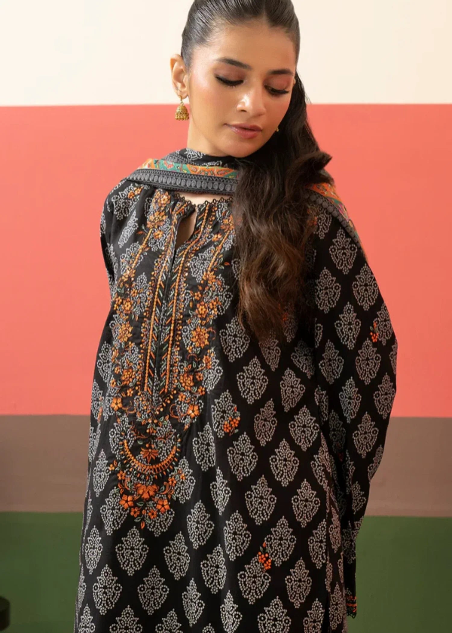 Zellbury Embroidered Kurta Dupatta WPS2521506 Women 3pcs