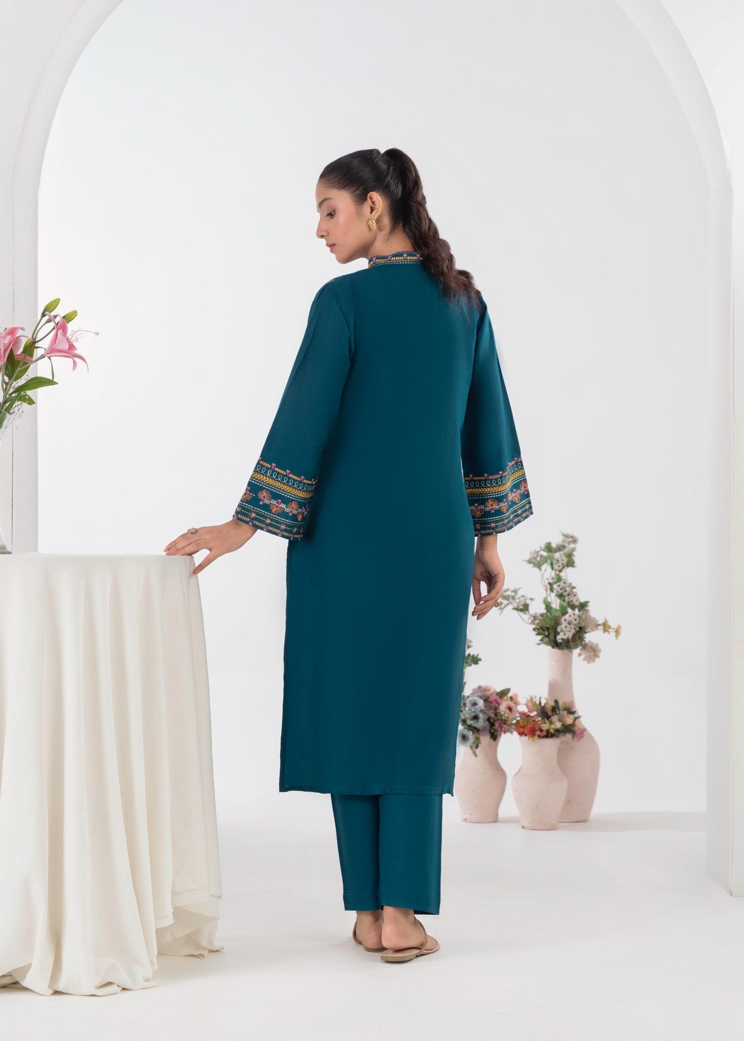 Stylish Collection LIME TEAL Women 2pcs