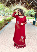 Suits By Sadia MAROON IRON STONE Women 3pcs