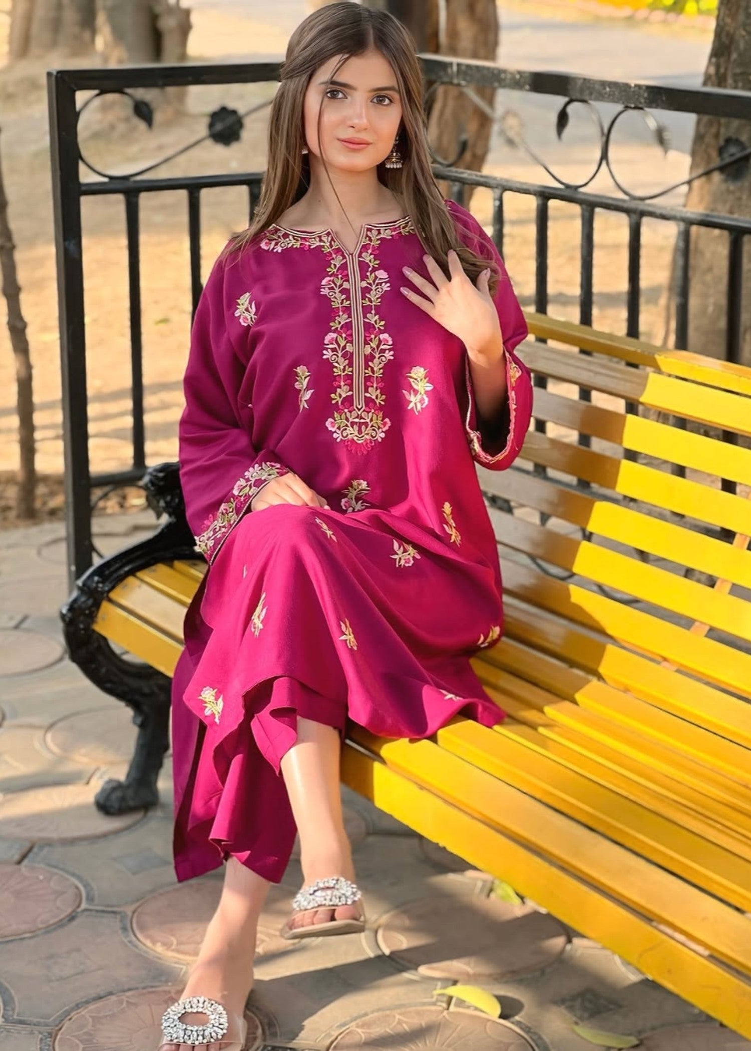 Tehzeeb Libas Anghan Embroidered Women 2pcs