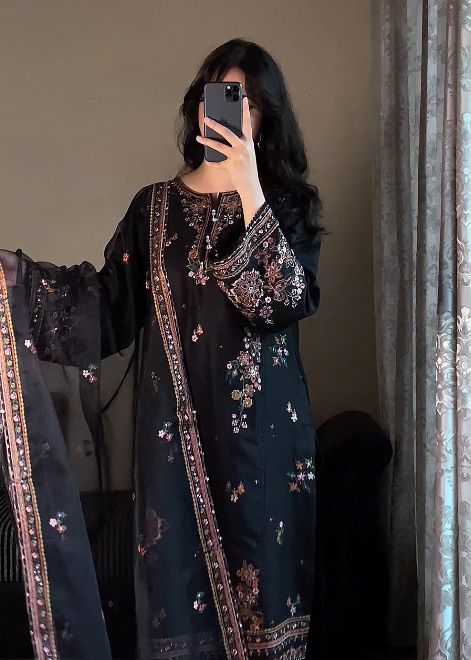 Stylish Collection HAREEM EMBROIDERED Women 3pcs