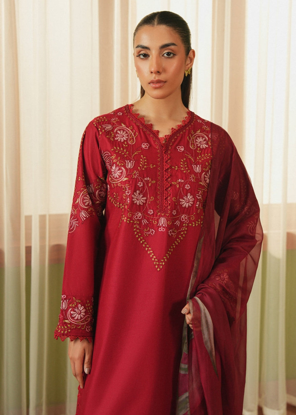 Mannat Flare (Red) Women 2pcs