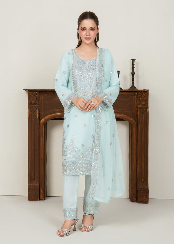 Four Season Boutique SAJAL ICEBLUE Women 3pcs