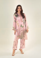 Peach Republic Printed Silk Dress 01 Women 2pcs