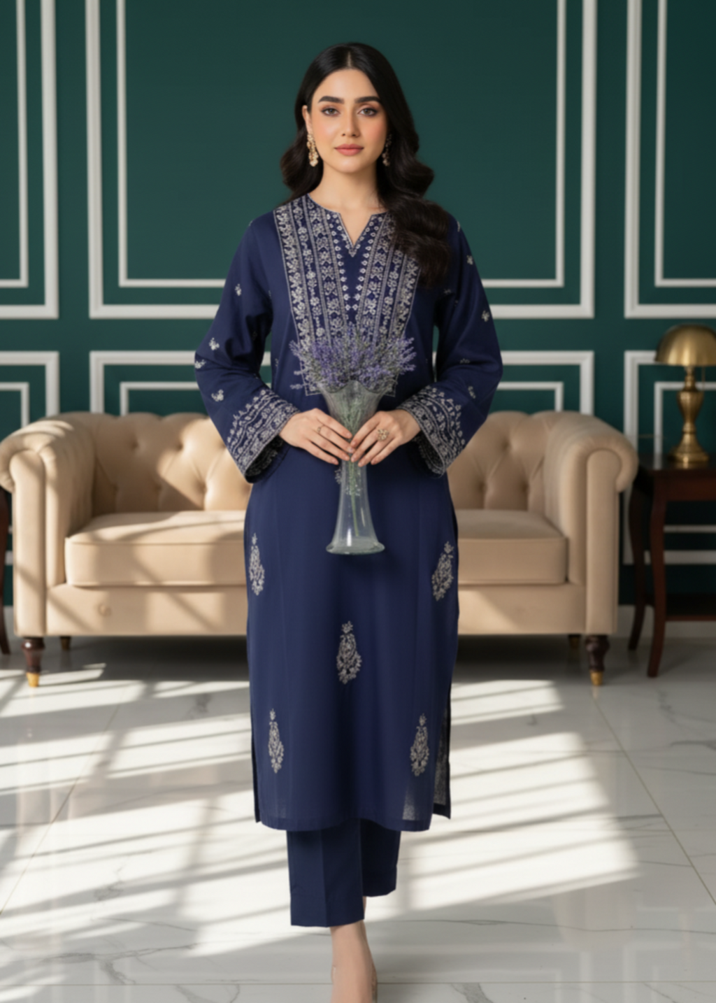 Shehroz Fashion Dazzal Embroidery Women 2pcs