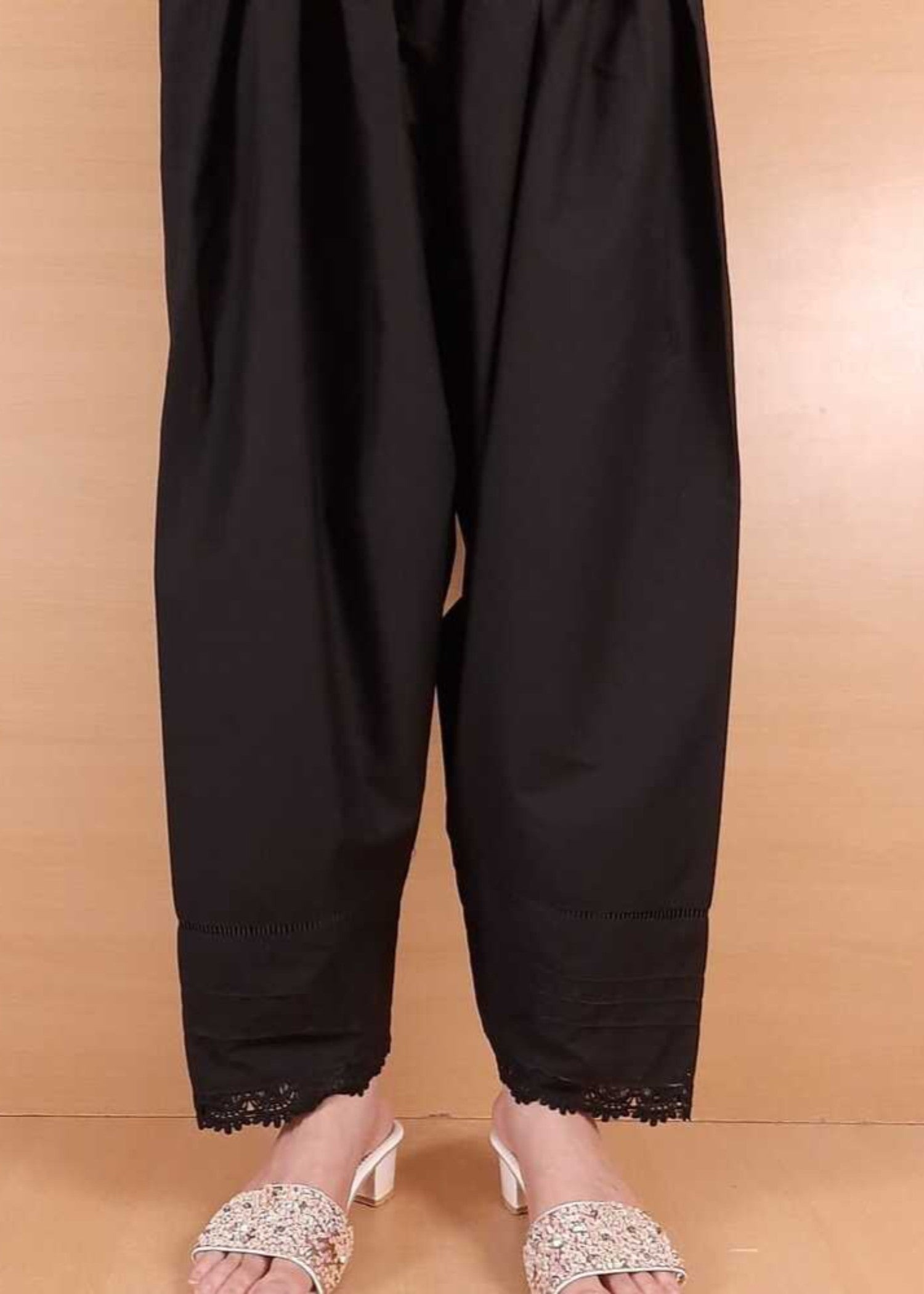 Zardi Laces Embellished Shalwar Black ZSL06 Women 1pcs