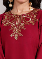 Sahibas By Mirza Dosh Maroon Women 2pcs