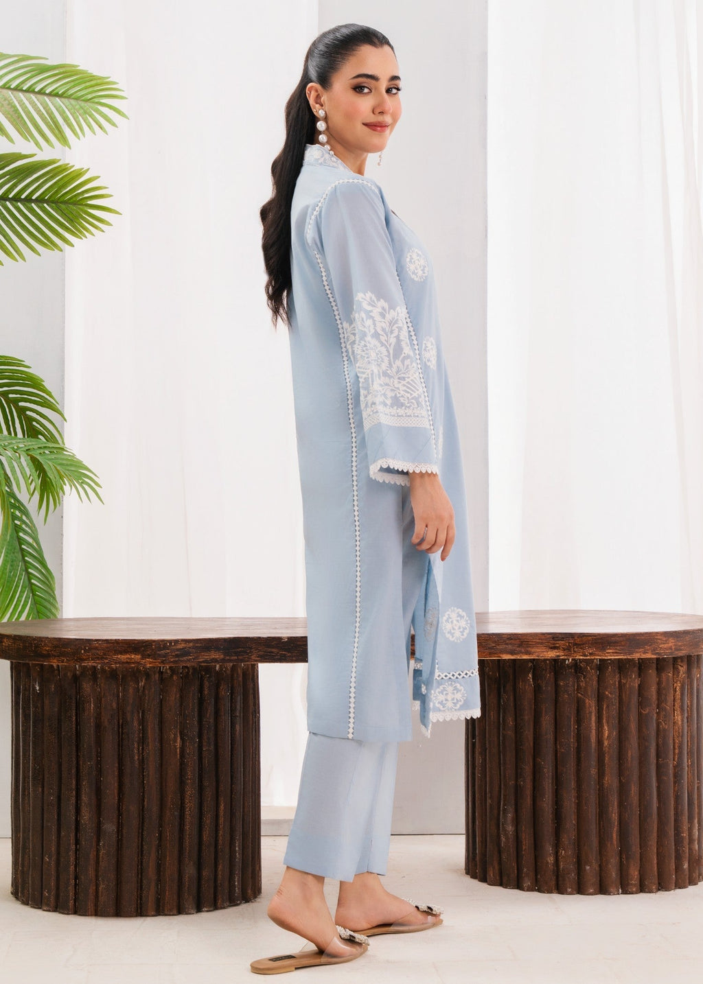 Sahibas By Mirza Liyana Sky Blue Women 2pcs