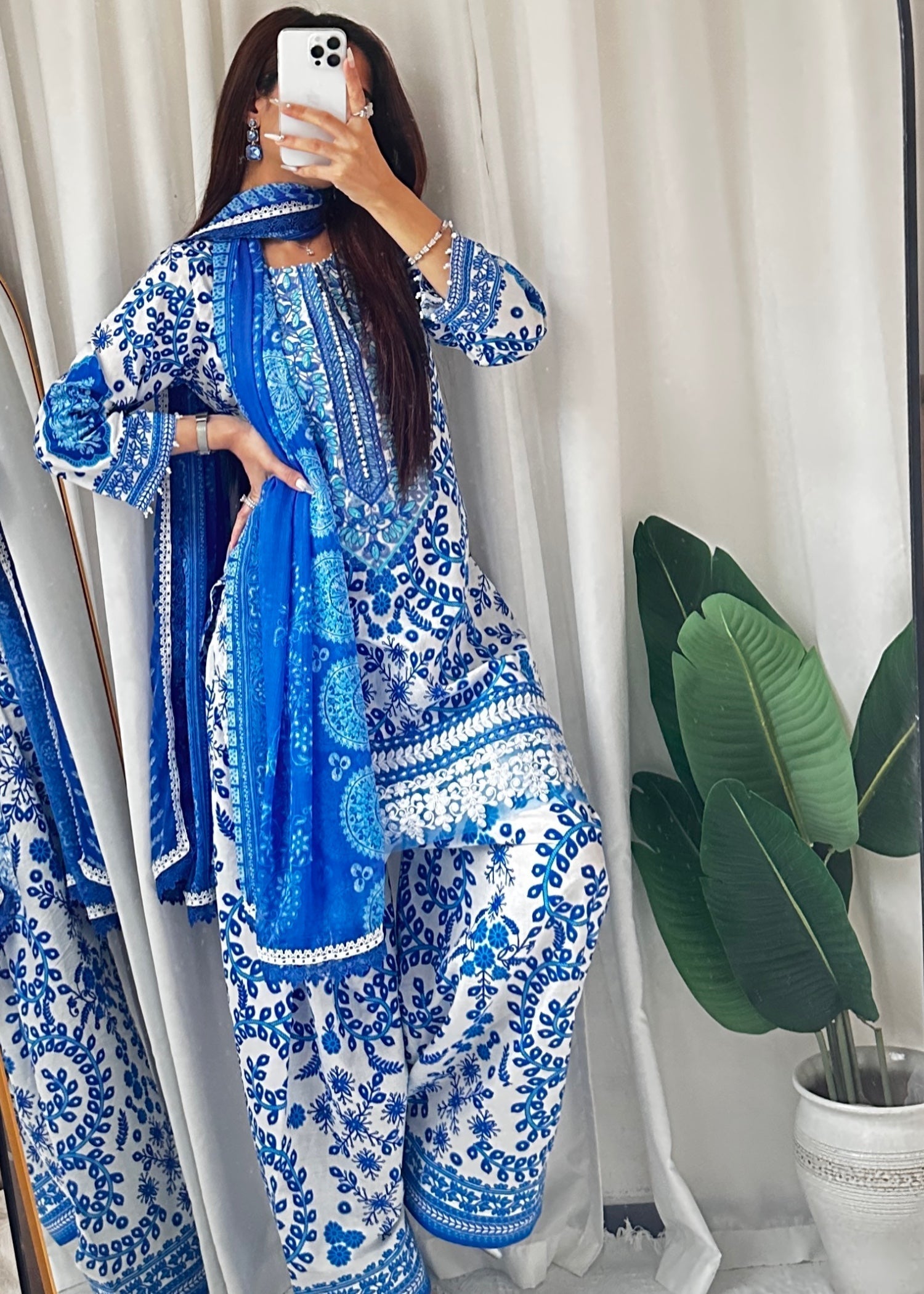 Suits By Sadia Sea & sky inspired lawn Women 3pcs