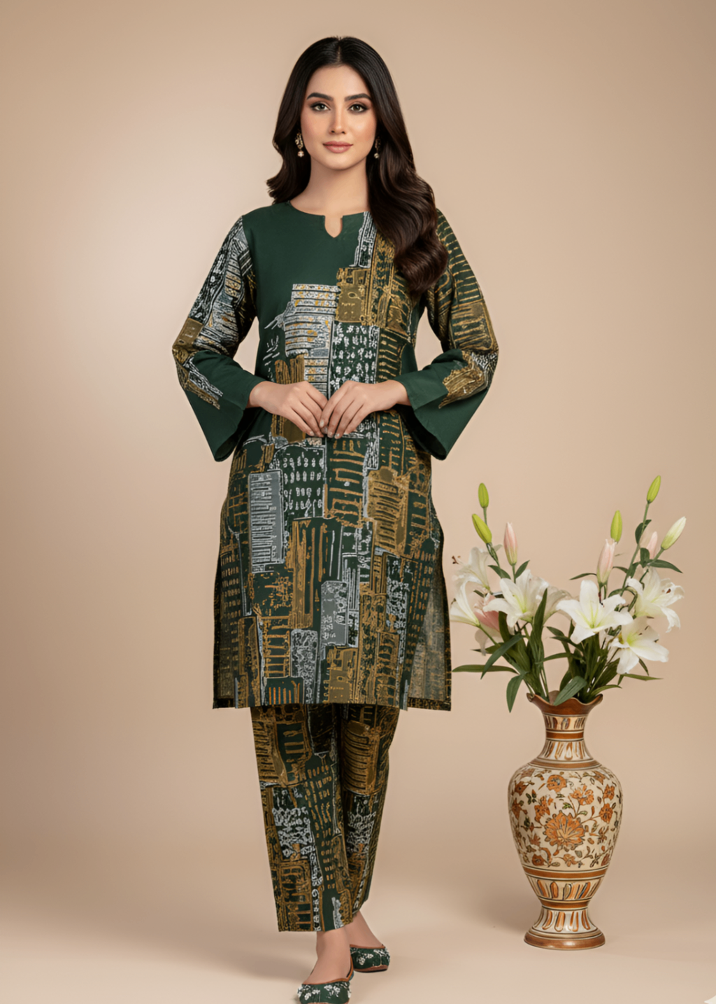 Tawakal Closet Mountain Green Women 2pcs