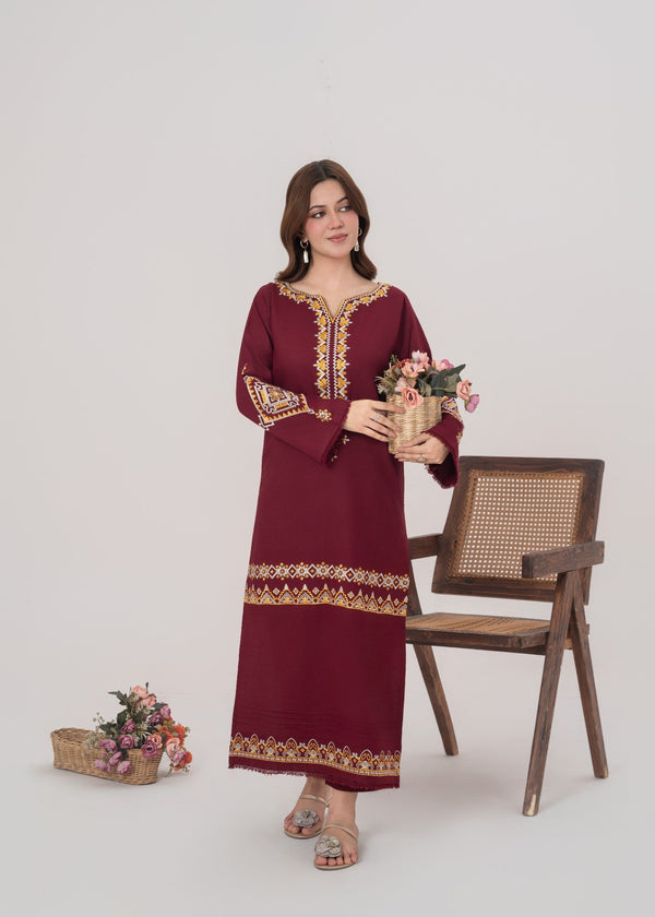 Naqash Maroon Women 2pcs