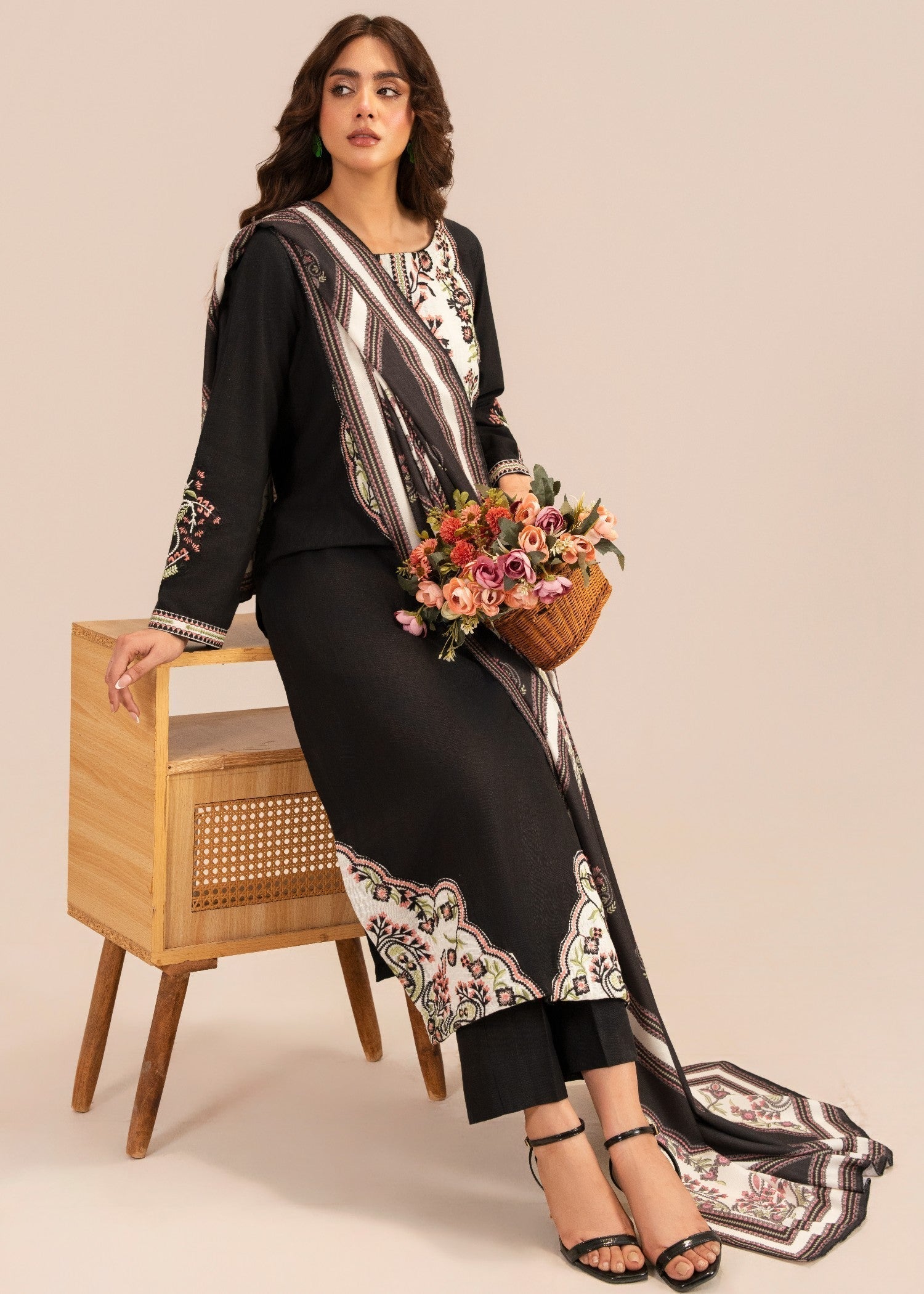 Sahibas By Mirza Roam Black Women 3pcs