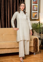 Yolo Pret Schiffli Embroidered Set Rozana S25 0021 Women 2pcs
