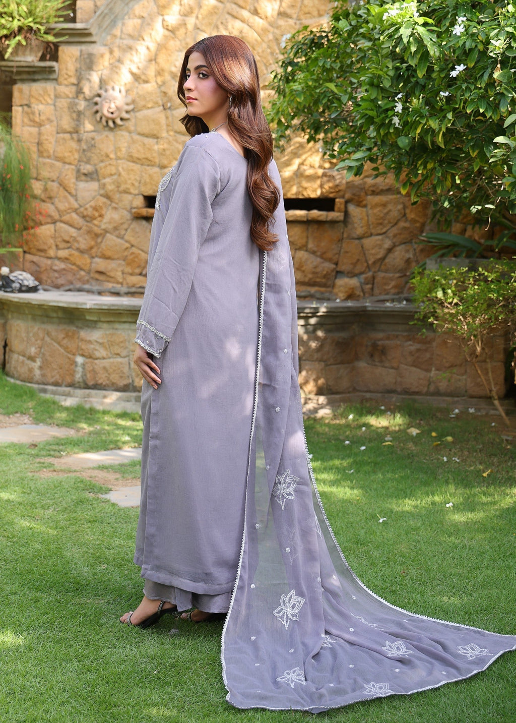 Polawn PD FORMAL 25 445 | SAADGI FORMAL PRET CHIFFON COLLECTION Women 3pcs