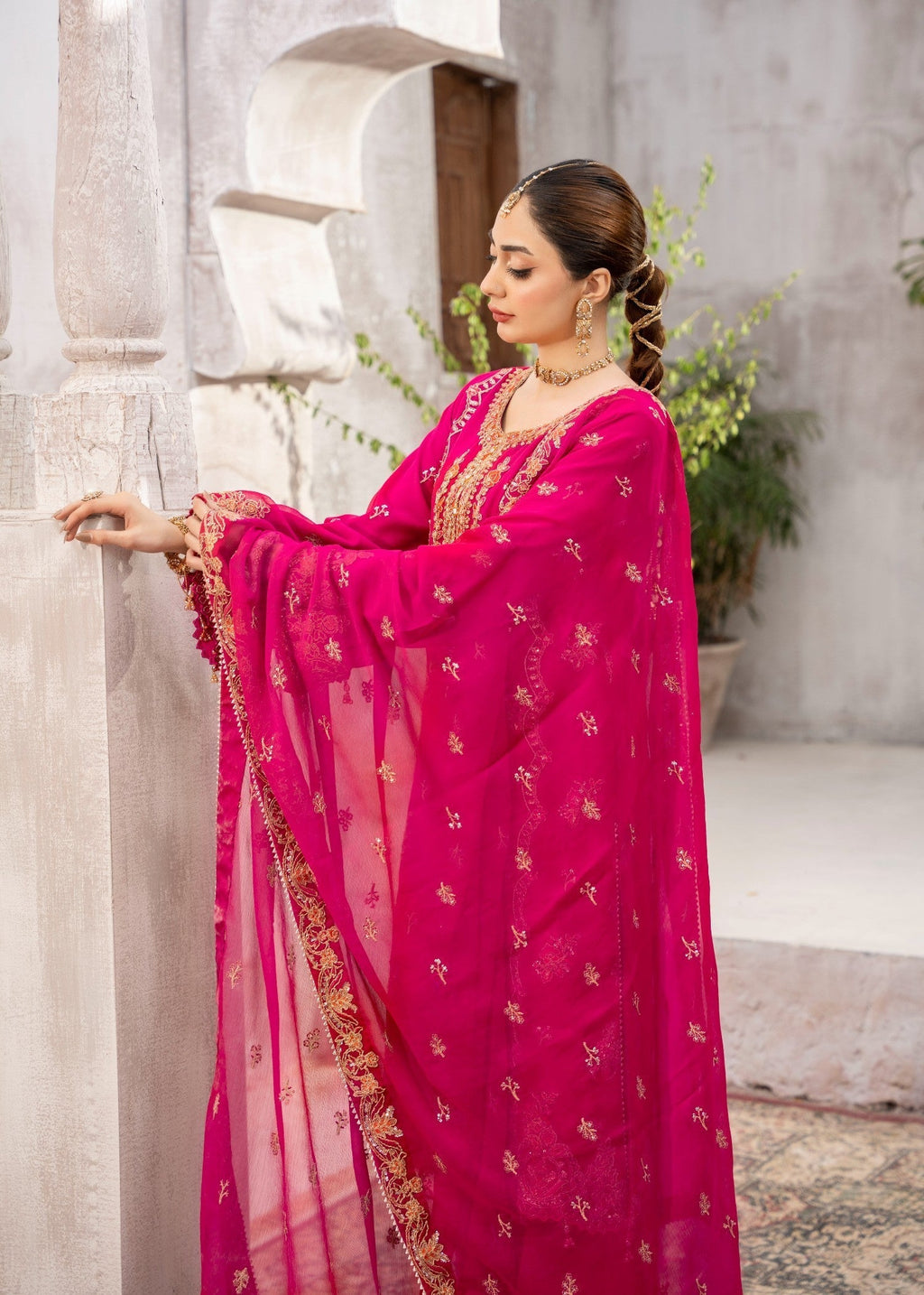 Kanwal Zainab Hot Pink Women 3pcs