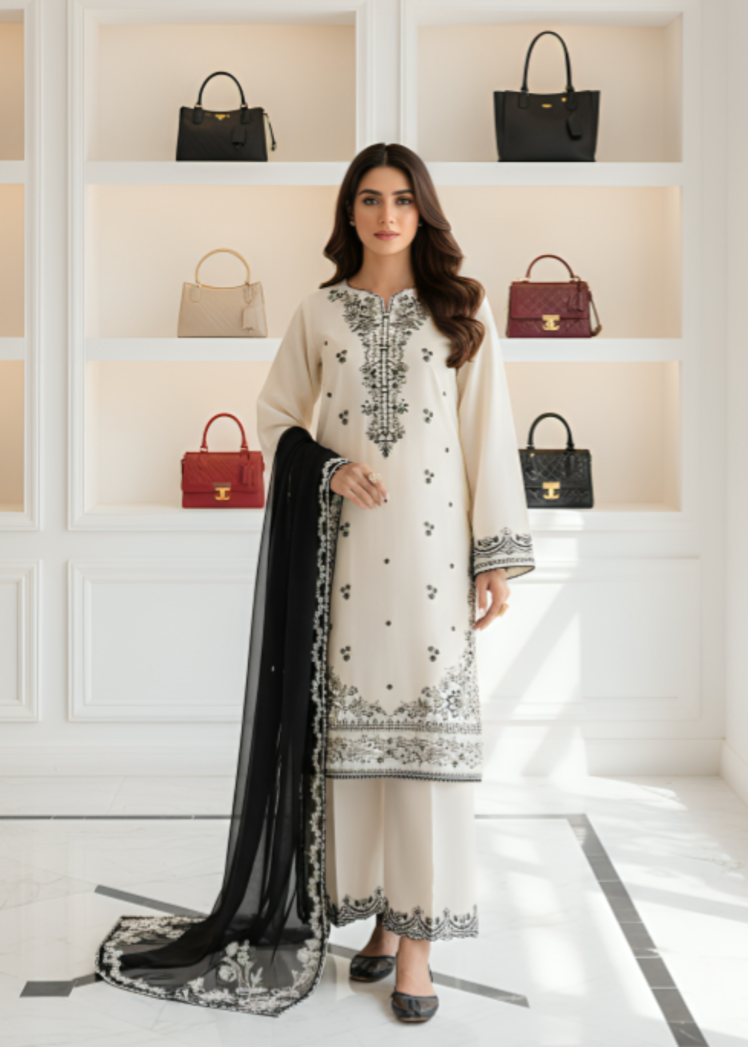 Shehroz Fashion Noor e Shaam Women 3pcs