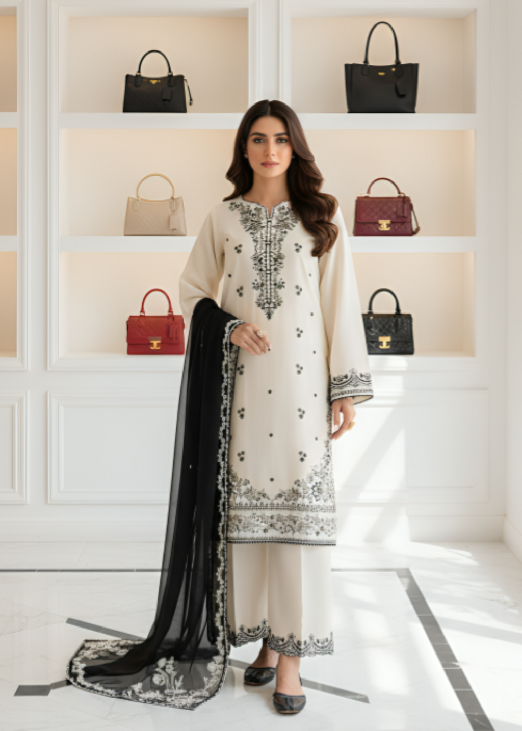 Shehroz Fashion Noor e Shaam Women 3pcs