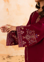 Afsarah Rosewood Luxury Embroidered Dress Women 2pcs