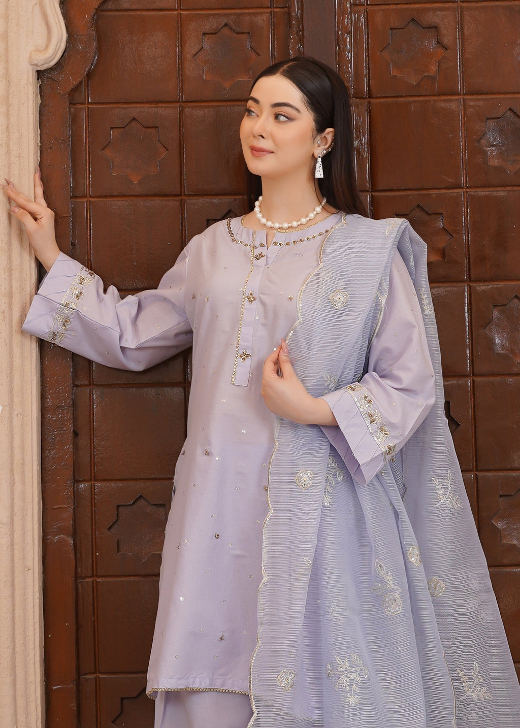 Waniya Awais WAF D10 (Farshi Shalwar) Women 3pcs