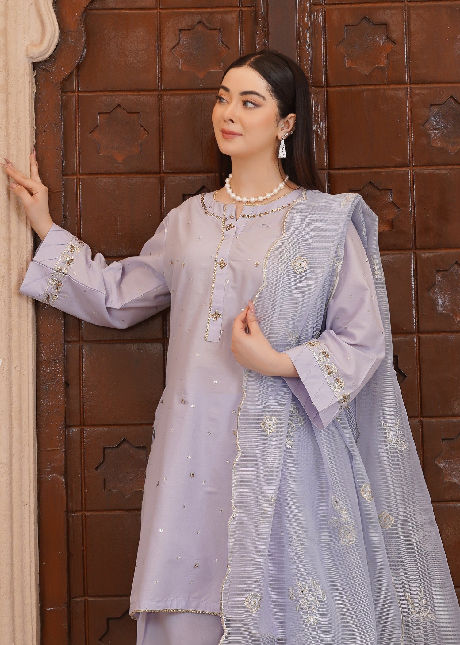 Waniya Awais WAF D10 (Farshi Shalwar) Women 3pcs