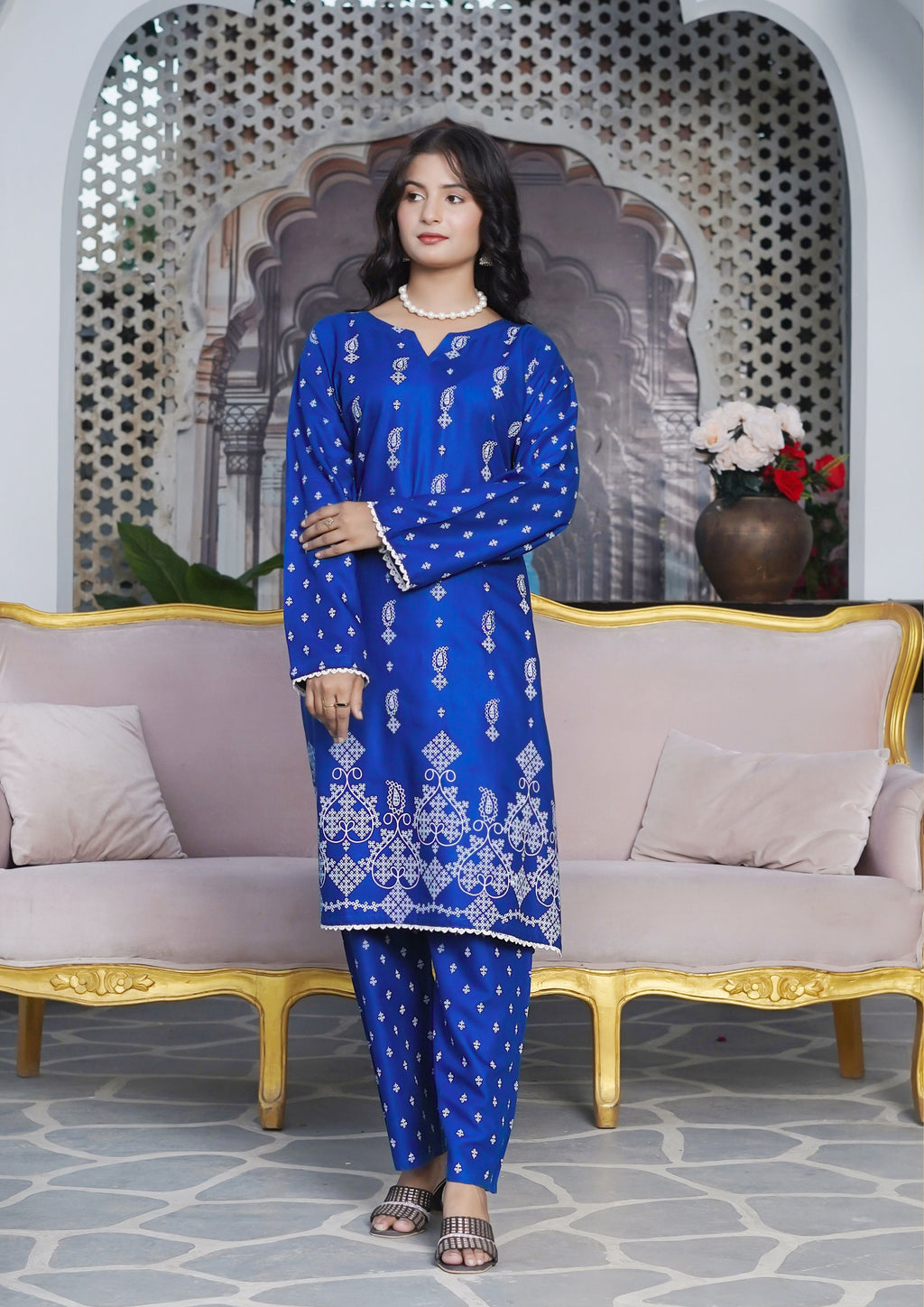 Hamna Kalim GULNAR BLUE Women 2pcs