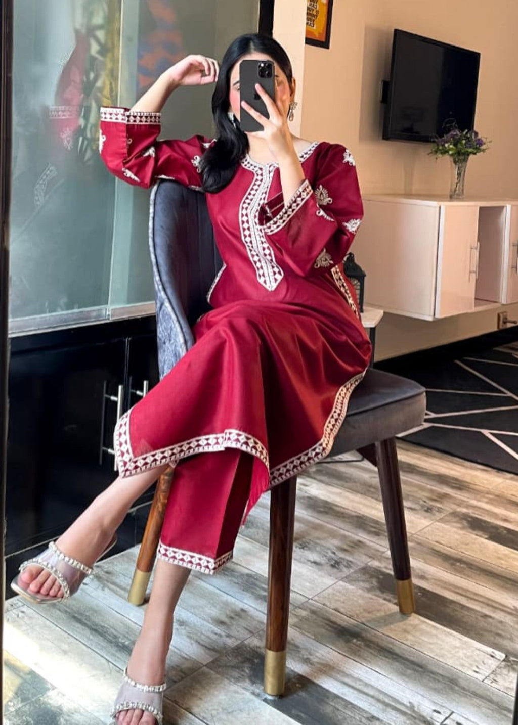 Tehzeeb Libas LILY EMBROIDERED Women 2pcs