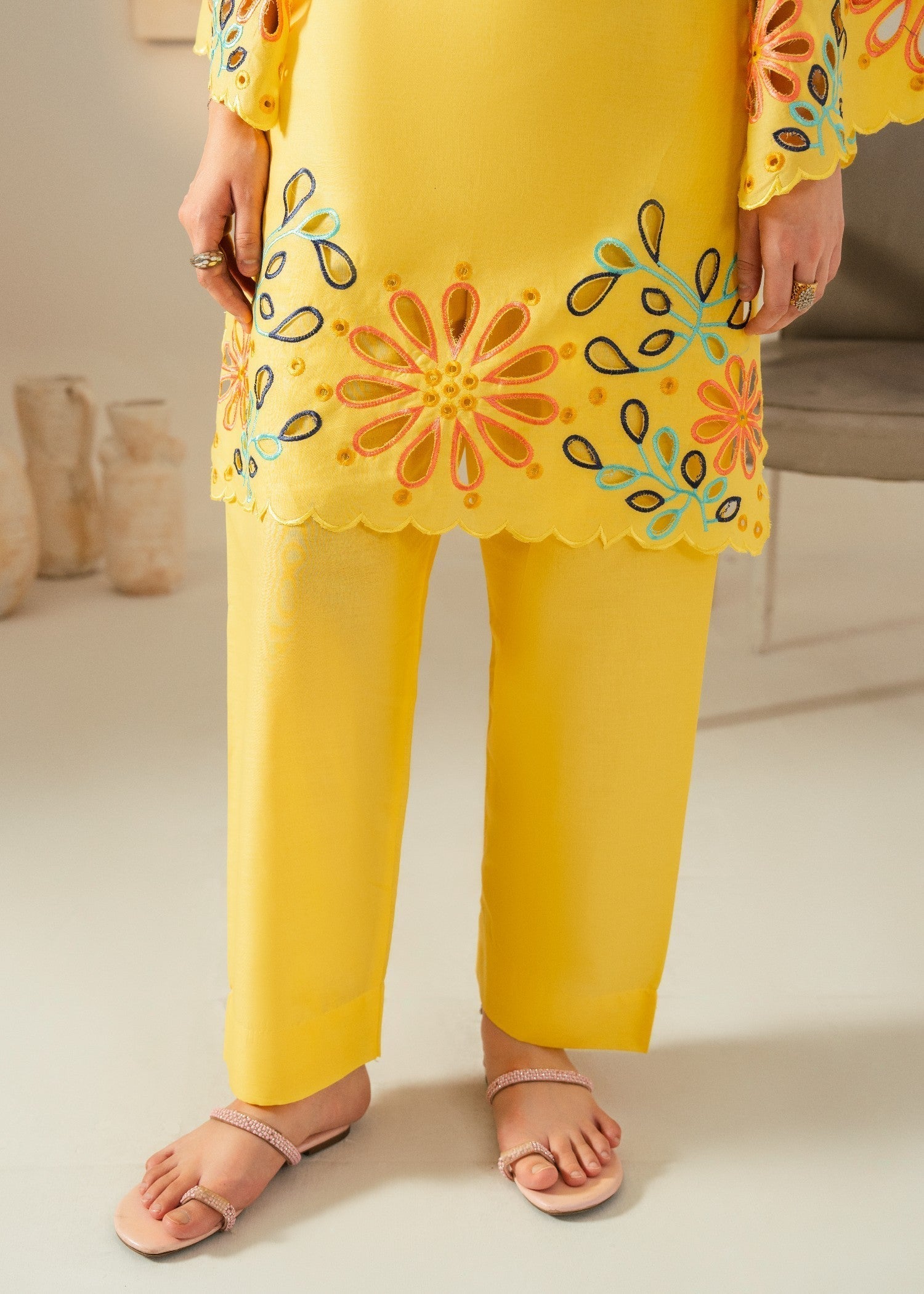 Chaudhary Arts Grace Yellow Women 2pcs