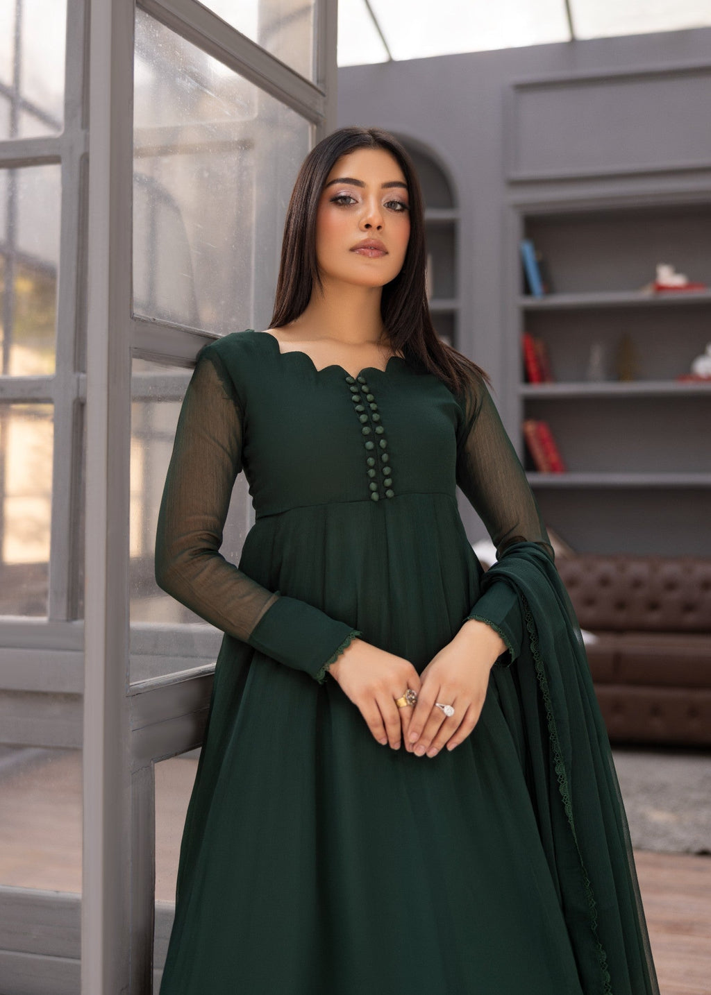 Alyssa BOTTLE GREEN MAXI ALM910 Women 3pcs