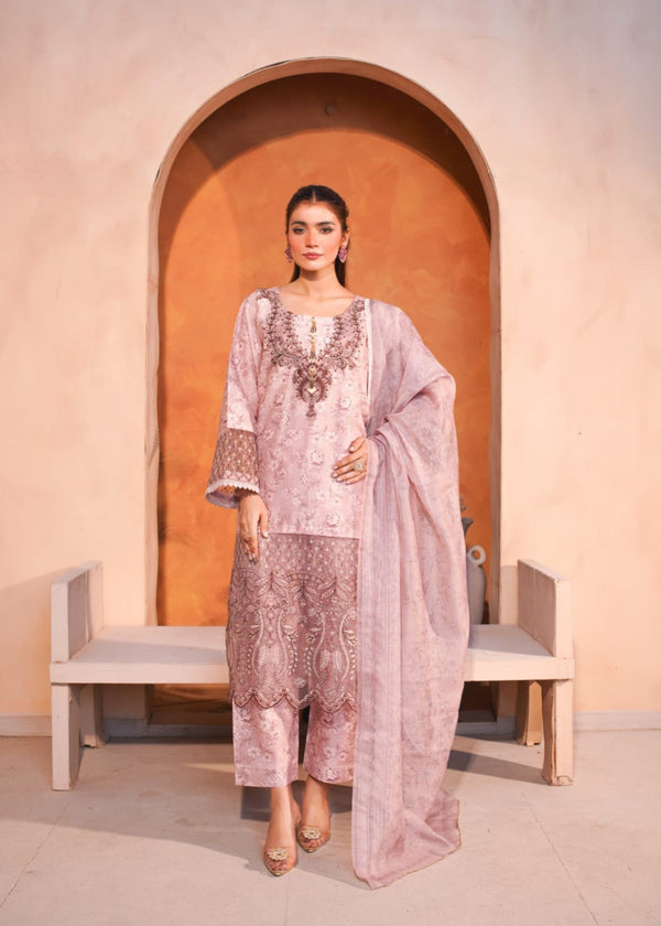 Shehroz Fashion SHEEN E BAHAR LAWN EMBROIDERY SUIT Women 3pcs