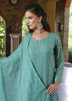 Abaan Zohan Chandni Light Cyan Women 3pcs