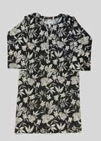 Salimas Stitched Lawn Suit – Classic Black & White Floral Women 2pcs