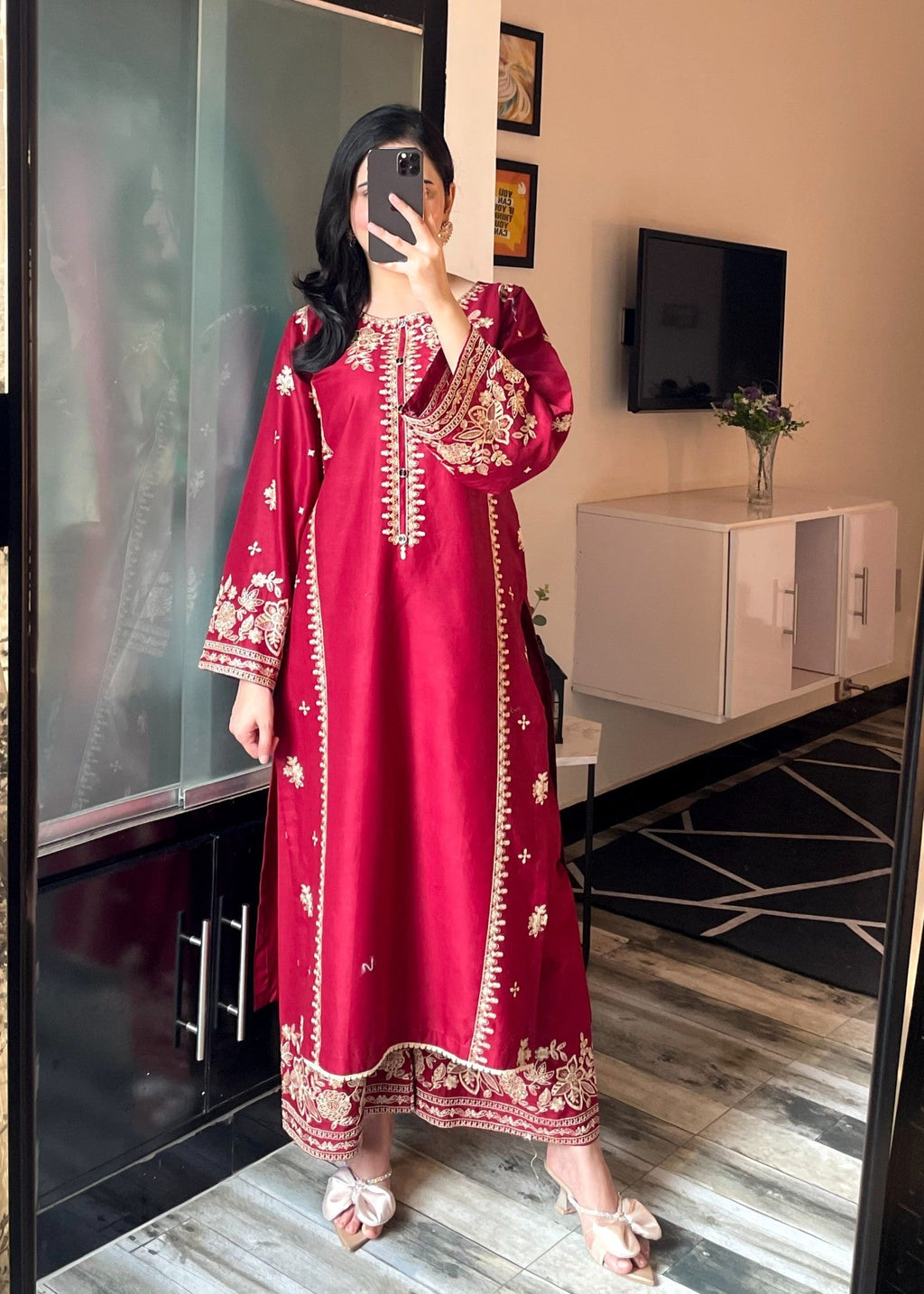 Tehzeeb Libas SAJNI EMBROIDERED Women 2pcs