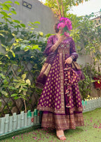 1 Mahoor Haven purple 0052 Women 4pcs