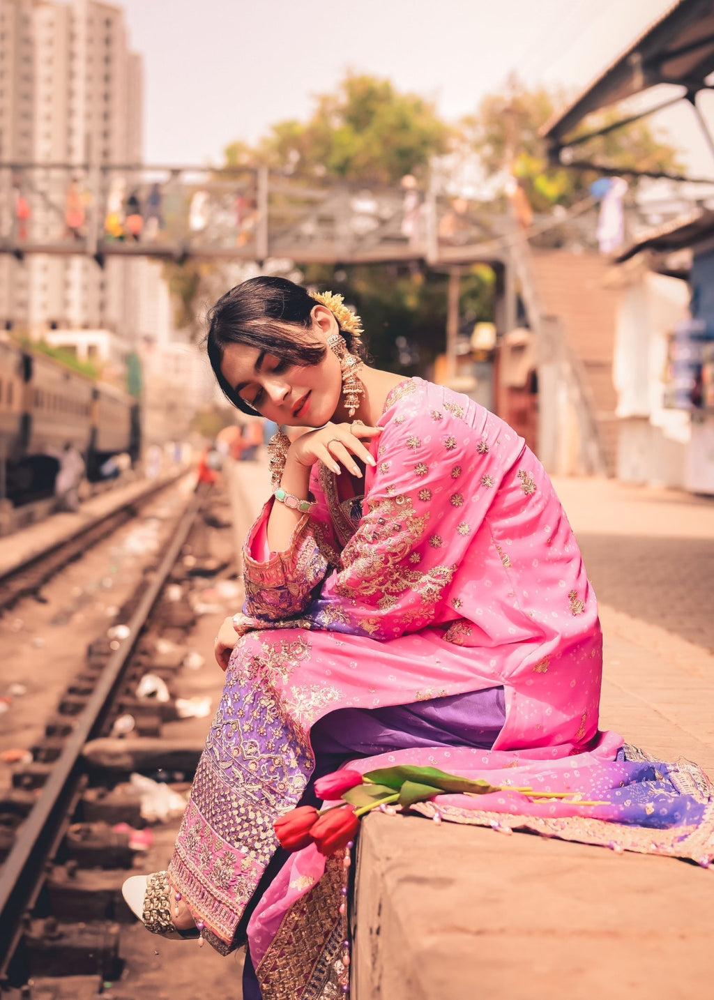 Suits By Sadia Desi glam Women 3pcs