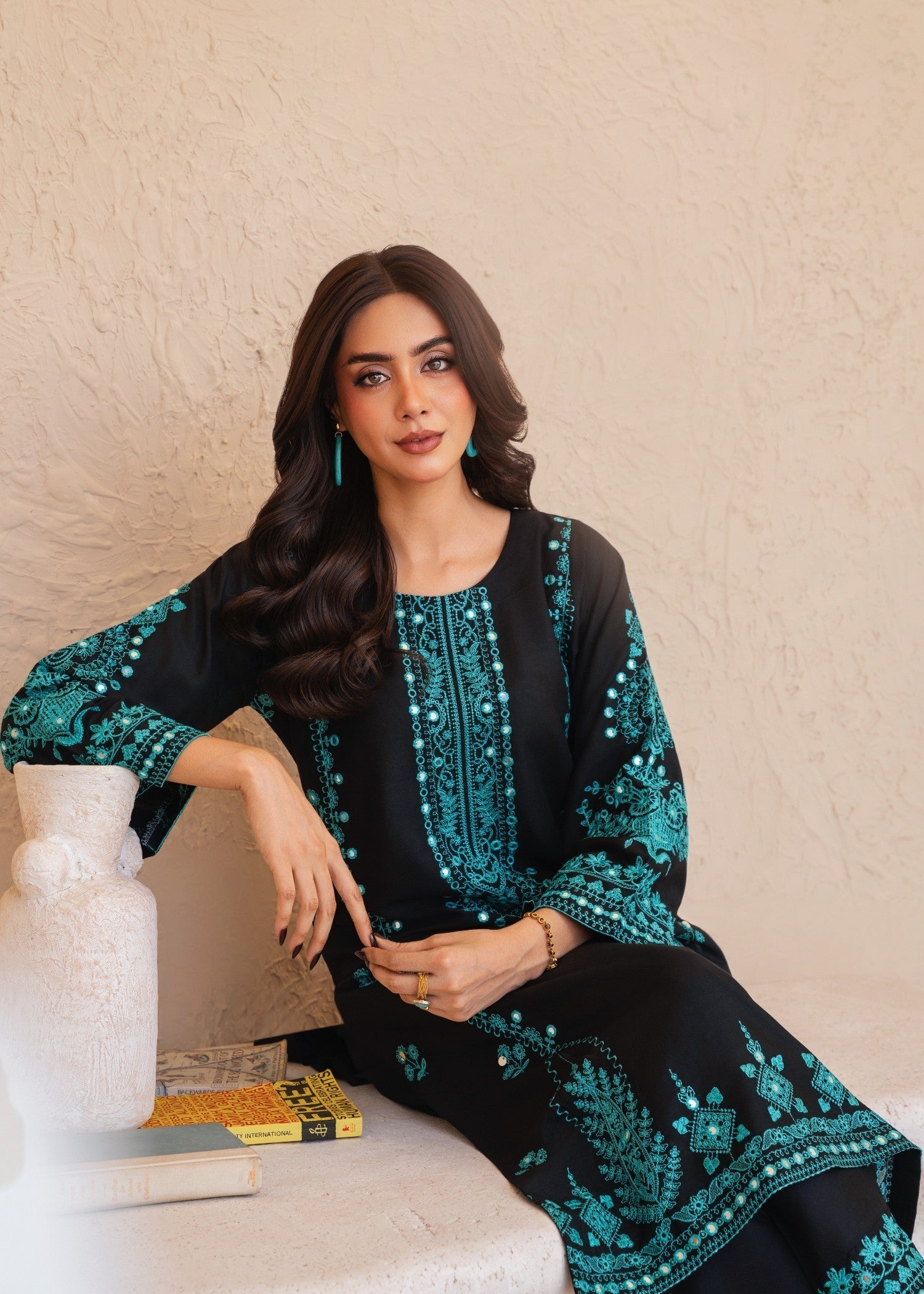 Tehzeeb Libas SERENA EMBROIDERED Women 2pcs