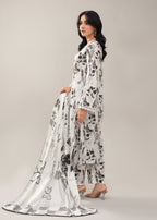 Ayeza Collection White Kurta Set Women 3pcs