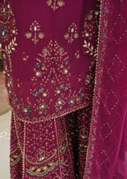 Ahmed Creations ALISHBA BURGUNDY Women 3pcs